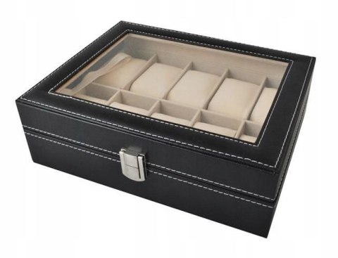 ORGANIZER NA ZEGARKI 10SZT KUFEREK PUDEŁKO ETUI ORGANIZER NA ZEGARKI 10SZT KUFEREK PUDEŁKO ETUI