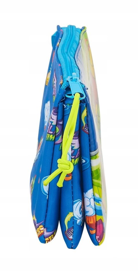 Saszetka etui pokrowiec na figurki SuperZings Super Things piórnik 3 komory Saszetka etui pokrowiec na figurki SuperZings Super Things piórnik 3 komory