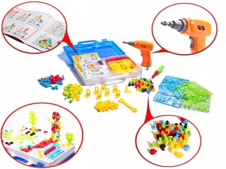 Wkrętarka Puzzle Klocki w walizce 4w1 237el.