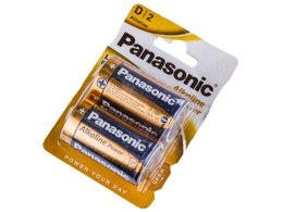 Bateria Alkaliczna Panasonic 1,5V LR20 - Blister 2 Sztuki