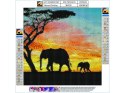 Haft Diamentowy Slonie Obraz Mozaika Diamentowa Diamond Painting 30x30cm Haft Diamentowy Slonie Obraz Mozaika Diamentowa Diamond Painting 30x30cm