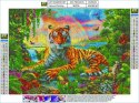 Haft Diamentowy, Obraz, Mozaika Diamentowa Diamond Painting, TYGRYS 40x30cm Haft Diamentowy, Obraz, Mozaika Diamentowa Diamond Painting, TYGRYS 40x30cm
