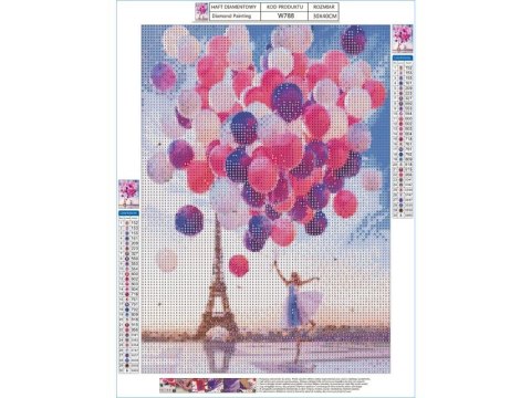 Haft Diamentowy WIEŻA I BALONY Mozaika Diamentowa Diamond Painting 30x40cm Haft Diamentowy WIEŻA I BALONY Mozaika Diamentowa Diamond Painting 30x40cm