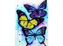 Haft Diamentowy, Obraz, Mozaika Diamentowa Diamond Painting, KOLOROWE MOTYLE 30x40cm Haft Diamentowy, Obraz, Mozaika Diamentowa Diamond Painting, KOLOROWE MOTYLE 30x40cm