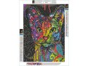 Haft Diamentowy, Obraz, Mozaika Diamentowa Diamond Painting, KOT W KOLORZE 30x40cm Haft Diamentowy, Obraz, Mozaika Diamentowa Diamond Painting, KOT W KOLORZE 30x40cm
