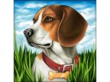 Haft Diamentowy, Obraz, Mozaika Diamentowa Diamond Painting, PIES BEAGLE 30x30cm Haft Diamentowy, Obraz, Mozaika Diamentowa Diamond Painting, PIES BEAGLE 30x30cm
