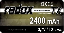 Redox 2400 mAh 3,7V JR (MT44) - pakiet LiPo TX