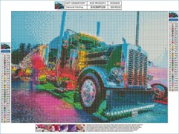 Haft Diamentowy CIĘŻARÓWKA TRUCK Obraz Mozaika Diamentowa Diamond Painting